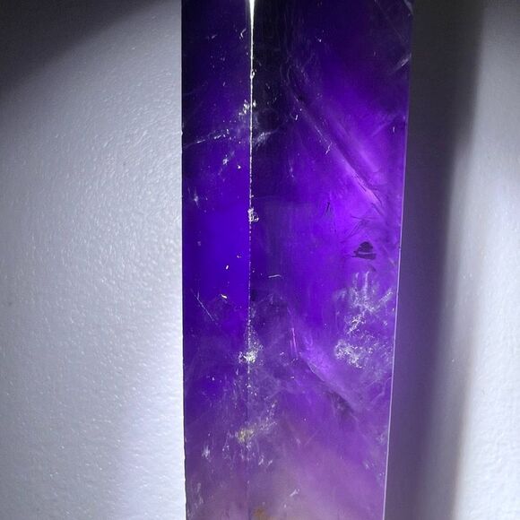 Amethyst Crystal Scepter Meditation Wand  with Unique Fingerprint Inclusions (4) - Picture 6 of 16